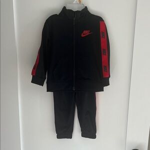 18 month Nike Black and Red Kids' Tracksuit